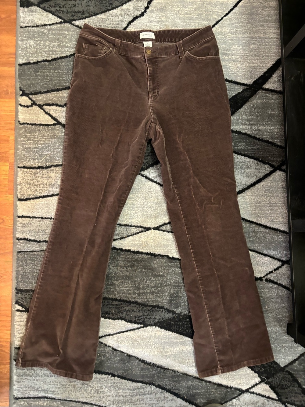 St. John's Bay Brown Corduroy Flare Pants